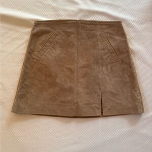 BLANK NYC Tan Suede 100% Skirt